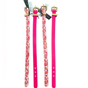 Set of 4 MARC JACOBS RUBBER Pink BRACELETs Total $152 retail